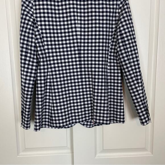 J.Crew Parke Blazer Navy Gingham Check Lined Classic Tailored Jacket NWT - Picture 8 of 10